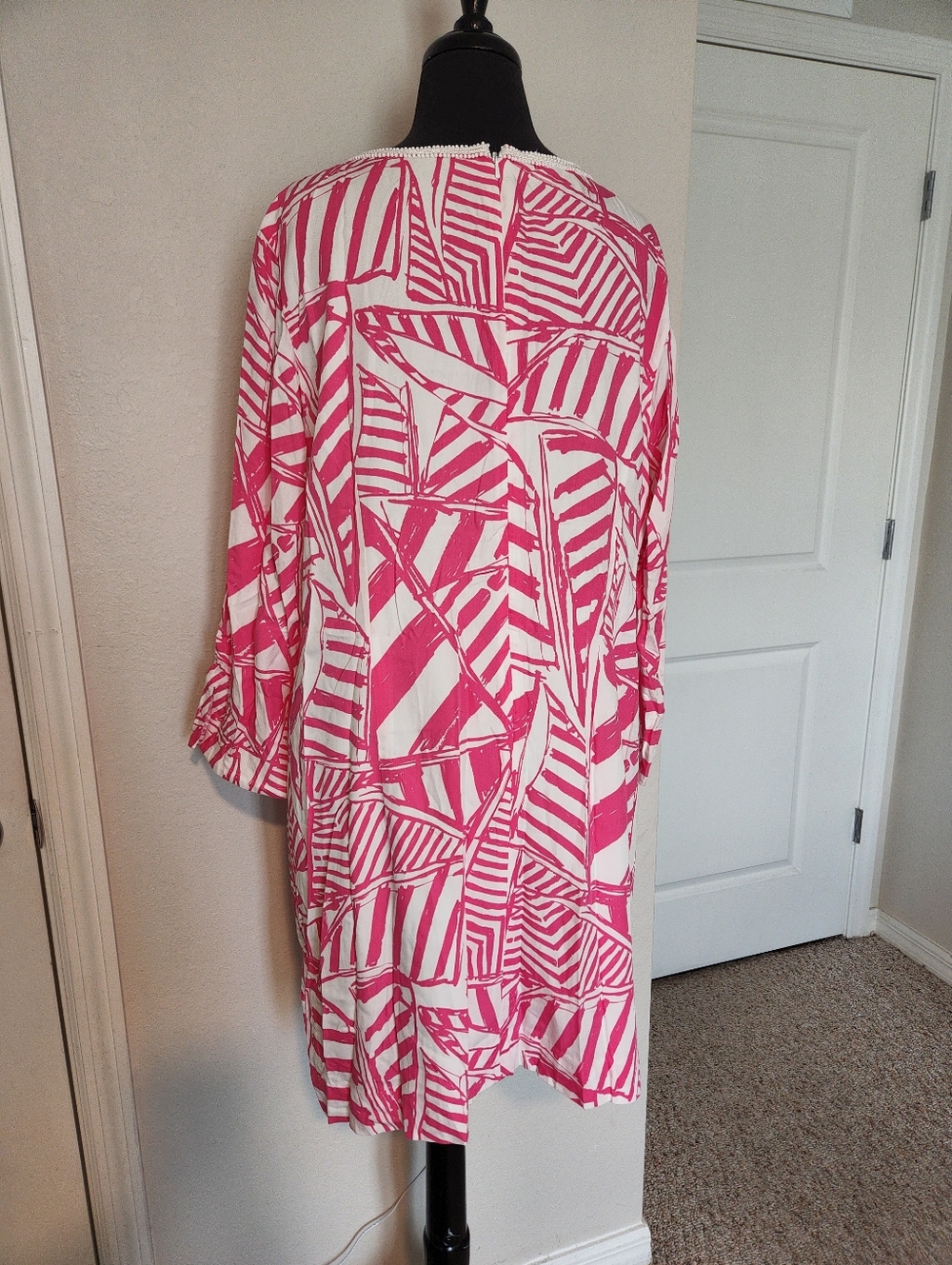 Lilly Pulitzer Pink and White Printed Tunic Dress - Picture 6 of 15